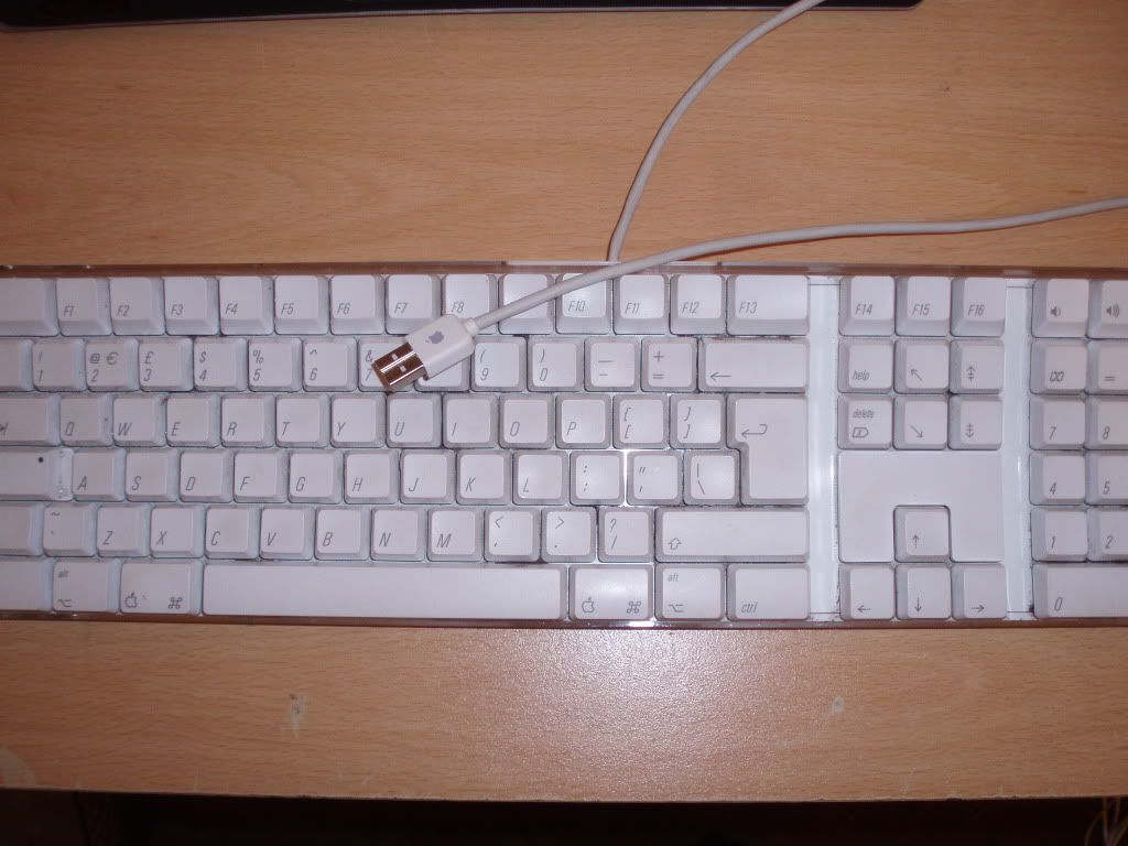 Genuine Apple Mac Keyboard In White Qwerty Photo by Collateral05